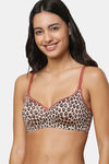 Triumph Padded Non Wired Medium Coverage T-Shirt Bra - Brown - Light Combination — thumbnail 1